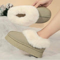 Cozy Faux Fur Platform Slippers – Luxe Winter Comfort with Stylish Height