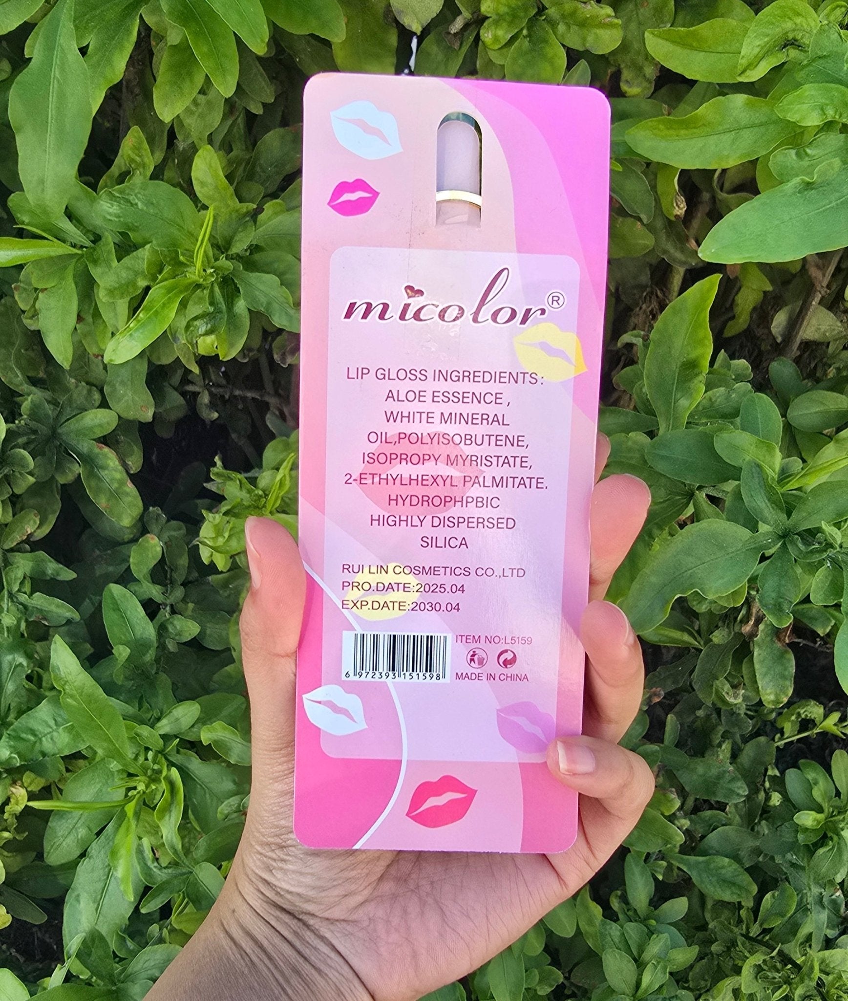Lip Gloss Keychain Portable Mini Lip Gloss with Stylish Key Holder