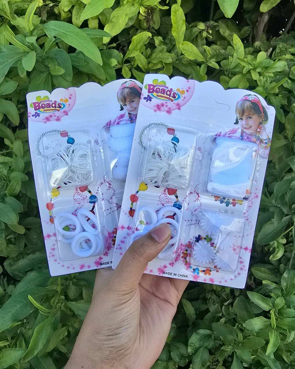 White Hair Ties and Clips Set  Stylish Hair Accessories for All Hair Types