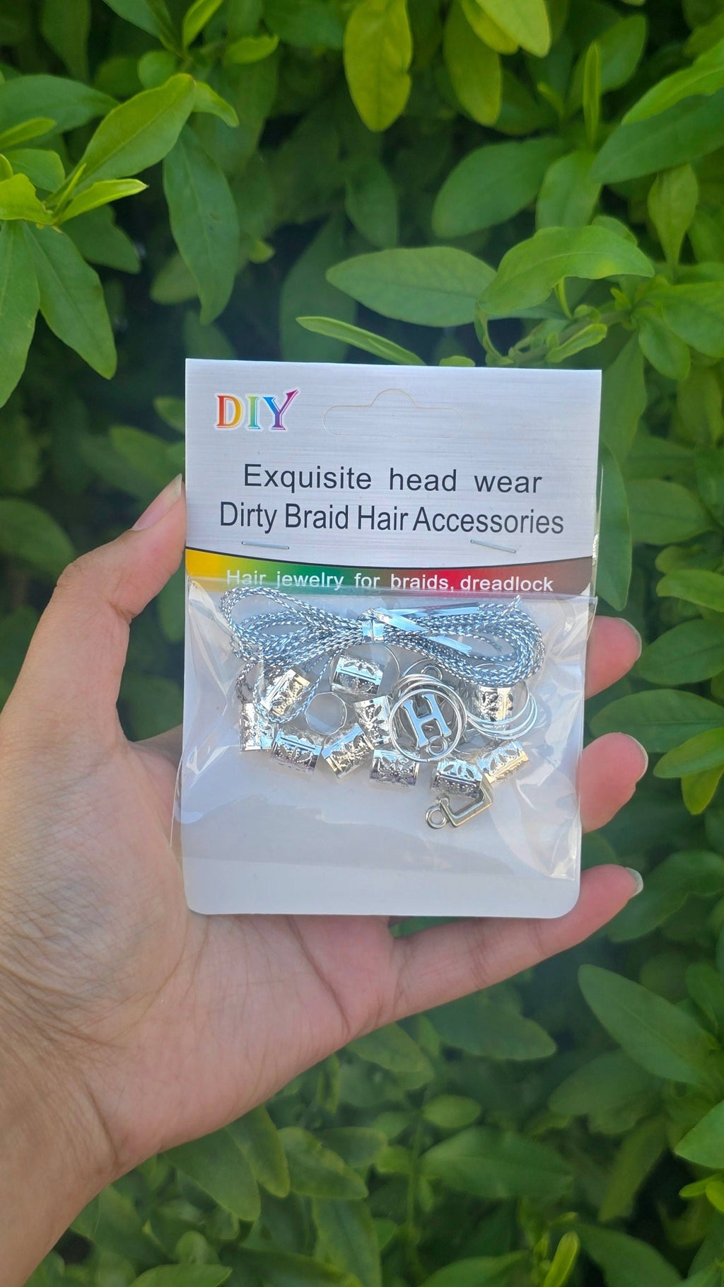 Alphabet Ring Hair Accessories – Customizable Letter Charms for Braids