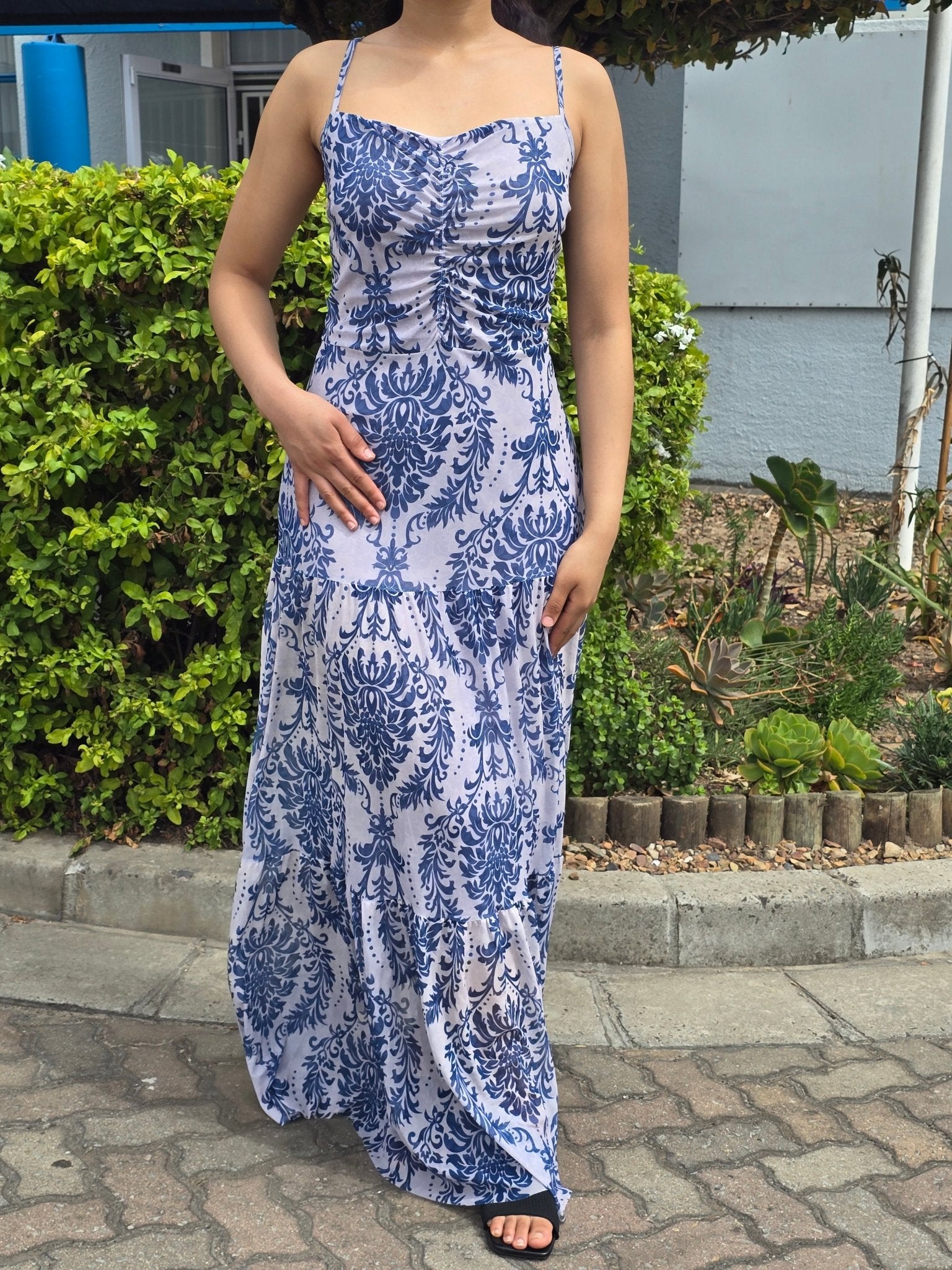 Spaghetti Strap Floral Maxi Dress