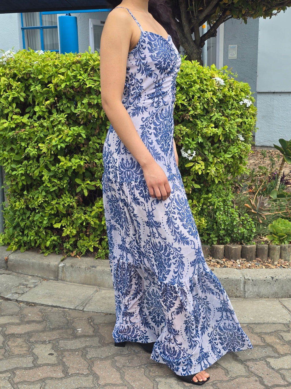Spaghetti Strap Floral Maxi Dress