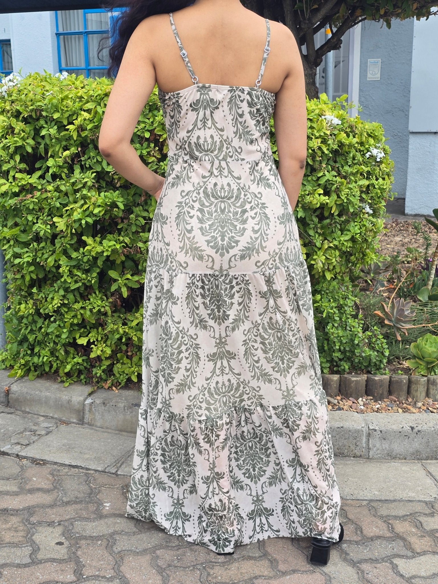 Spaghetti Strap Floral Maxi Dress