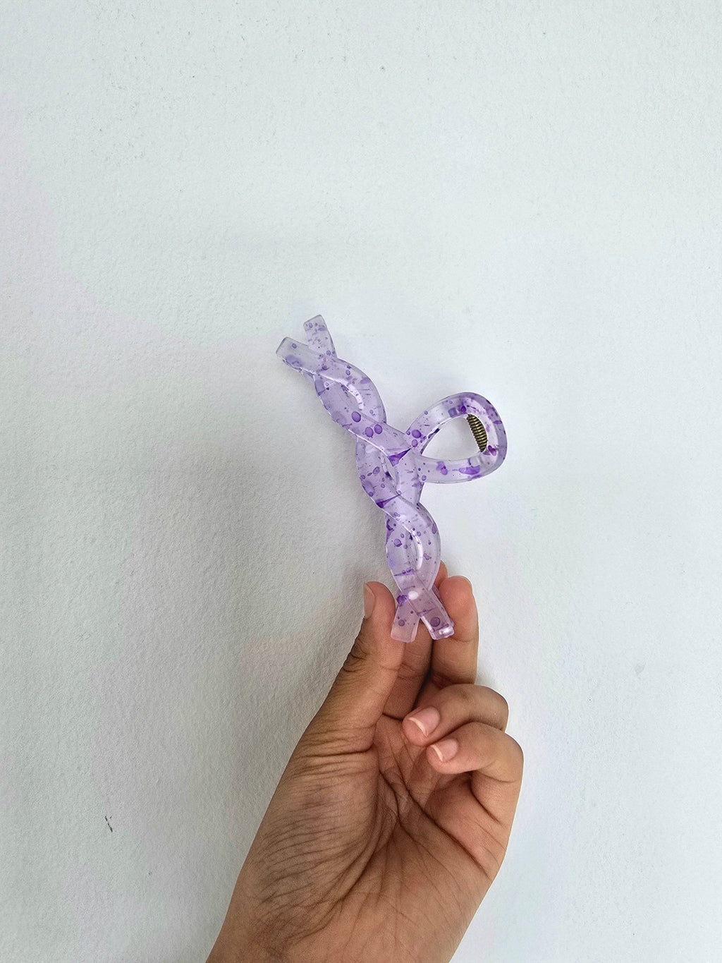 Stylish Ink Splatter Hair Grip Clips - Secure & Chic Hair Accessories 1PC