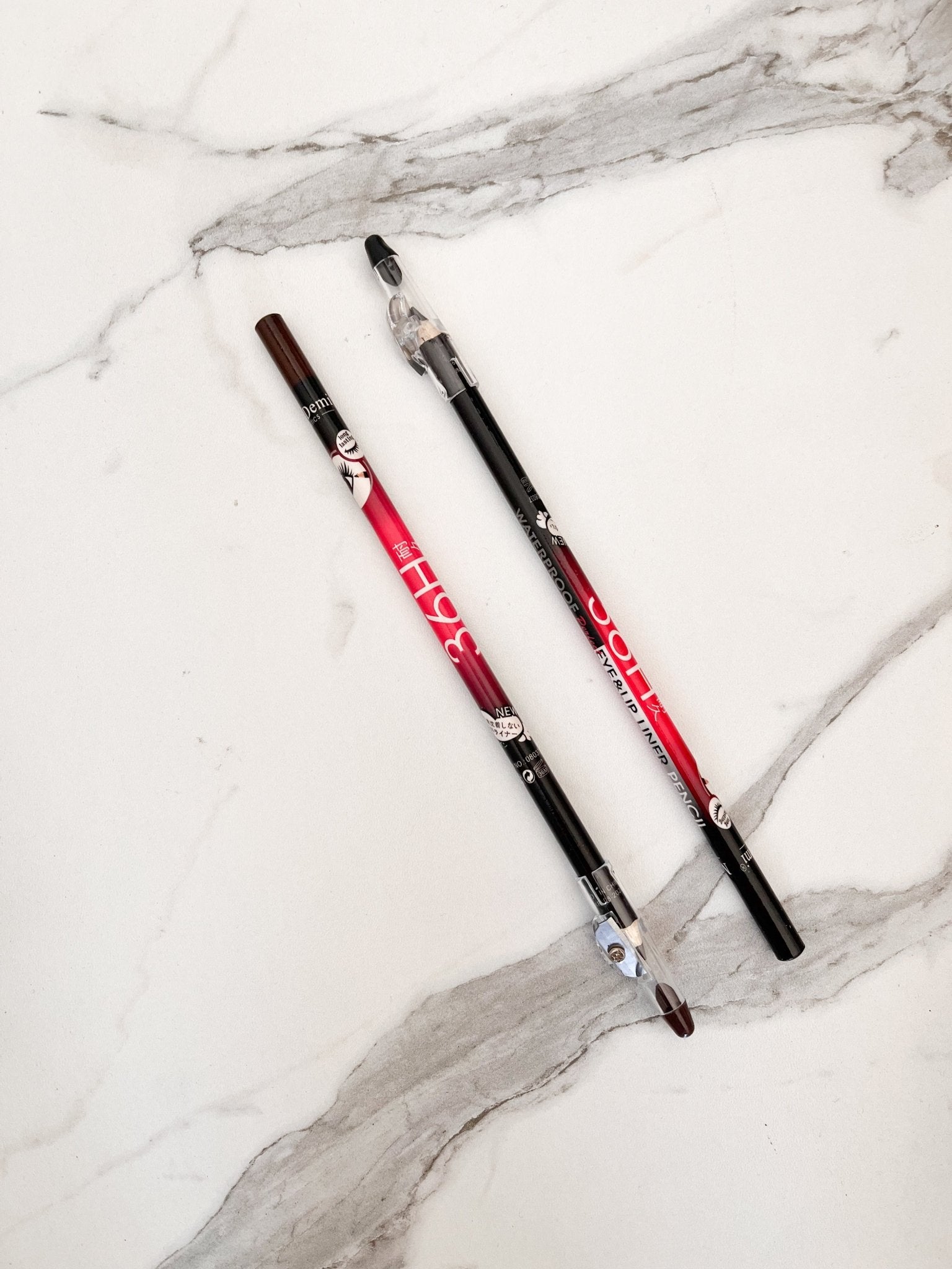 Eye Pencil with Sharpener Cap - Available in Black & Brown 1PC