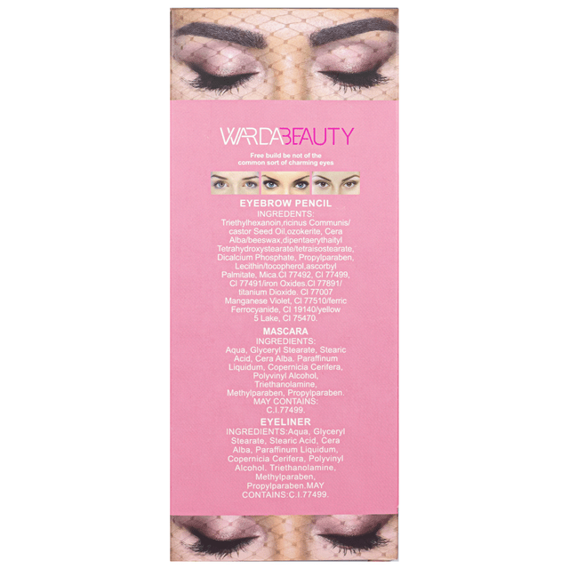 Warda Beauty Nude 3-in-1 Bright Eyes Set - Perfect Eye Makeup Collection