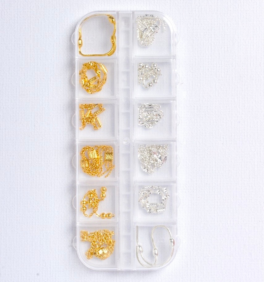 3D Colorful Nail Chain – Add Glamorous Metal Chains to Your Nail Designs