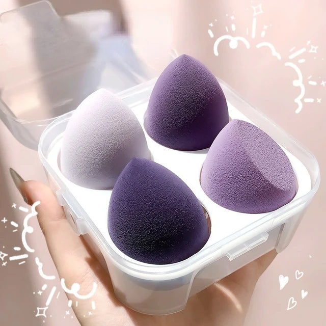 4-Piece Makeup Sponge Set – Blending Sponges for Flawless Application