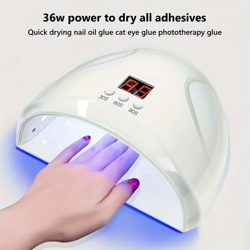 2in1 LED Nail Lamp and Nail Drill - Fast and Efficient Nail Curing