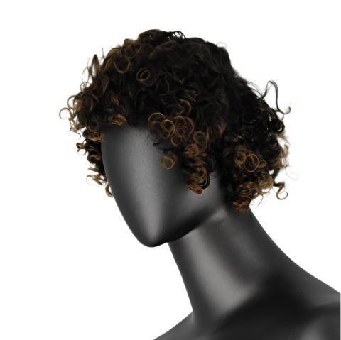 Short Curl Wig With Bangs
