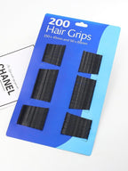 200-Piece Black Hair Grips – Durable, Non-Slip Bobby Pins for Everyday Use