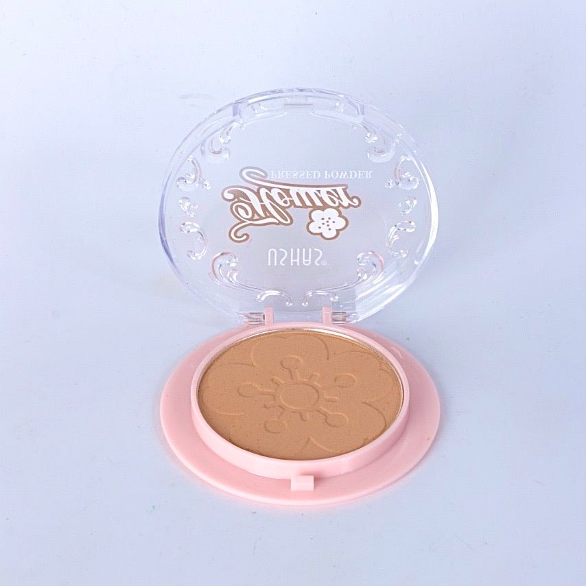 Beauty Ushas Flower Pressed Powder – Smooth, Flawless Finish for All-Day Wear