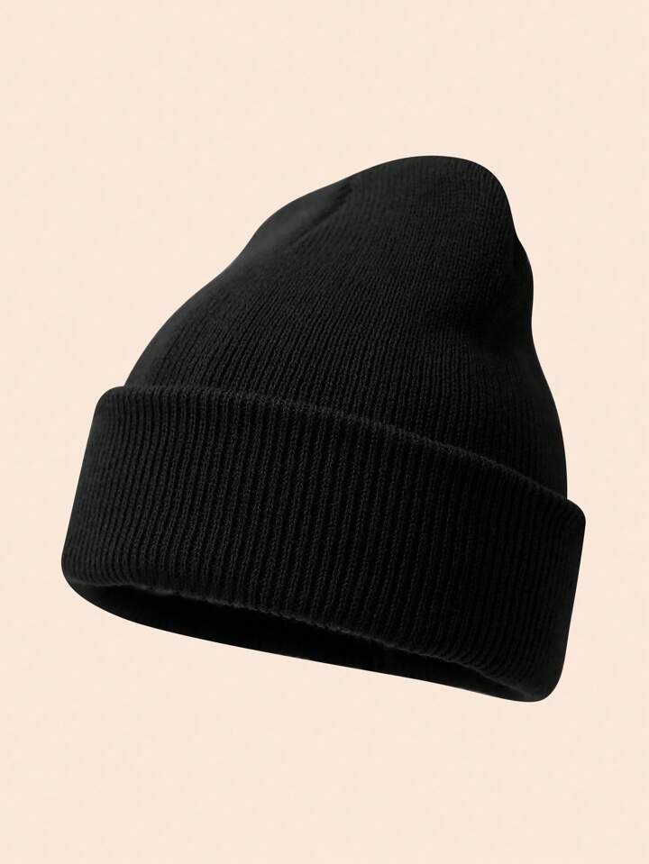 Ribbed Knit Cuffed Beanie