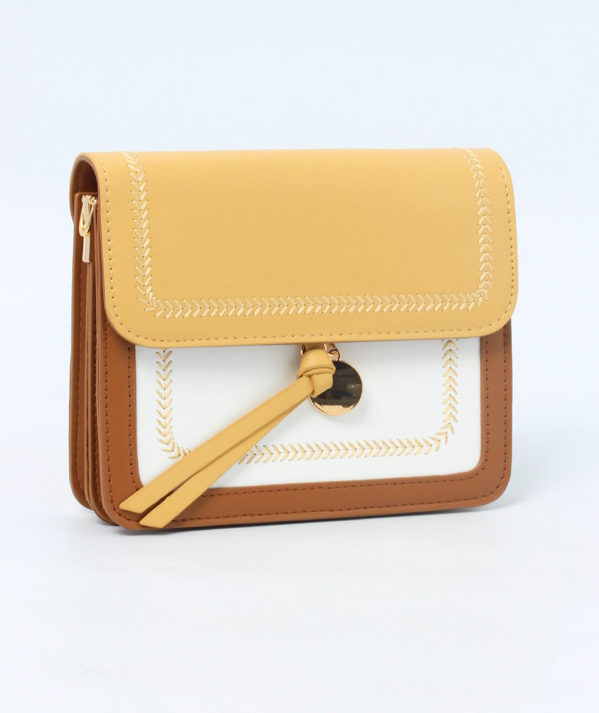 Stylish Colorblock Crossbody Bag – Compact & Chic LYL076