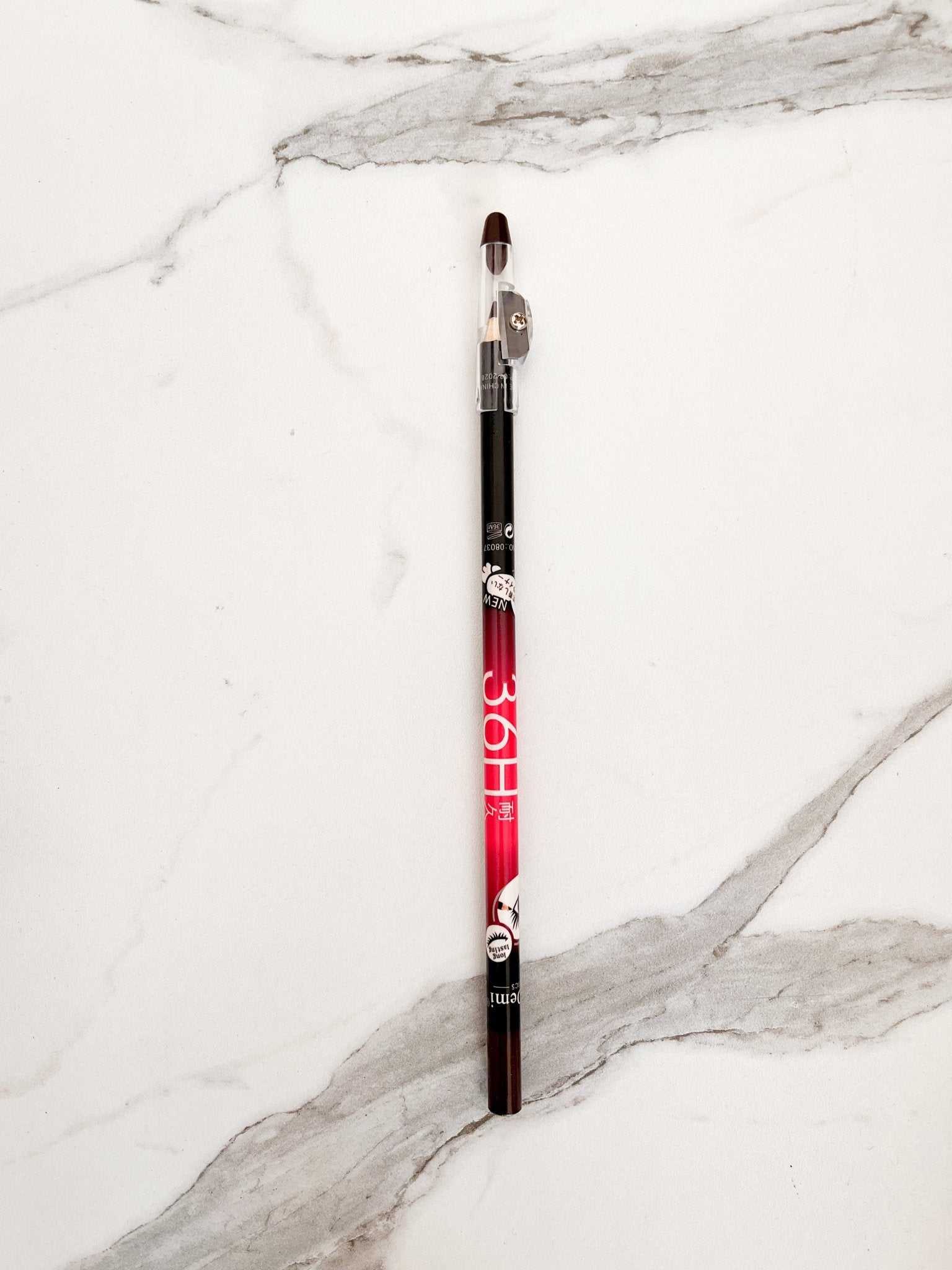 Eye Pencil with Sharpener Cap - Available in Black & Brown 1PC