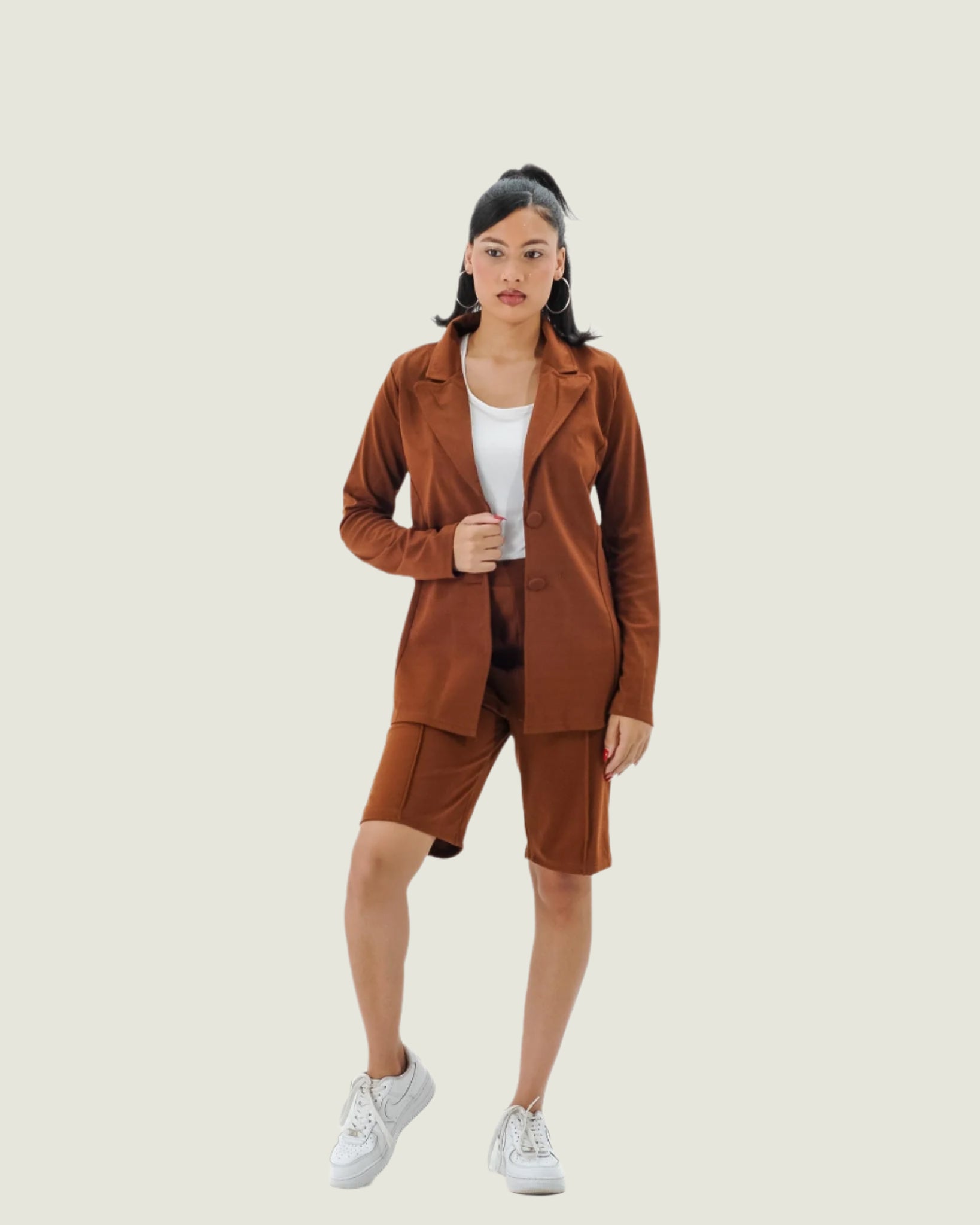 Elegant Office Lady Two-Piece Blazer Set – Chic & Professional Women's Outfit
