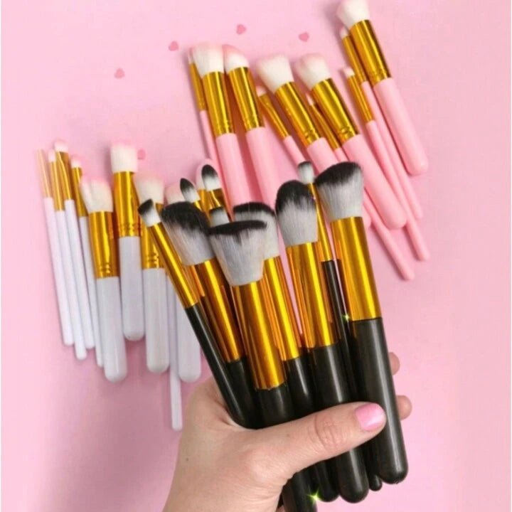 Mini Makeup Brush Set – 10pc Soft Brushes