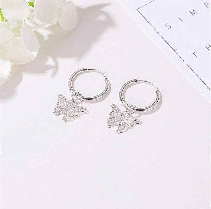 Butterfly Hair Hoops for Braids - Gold & Silver Hair Accessories