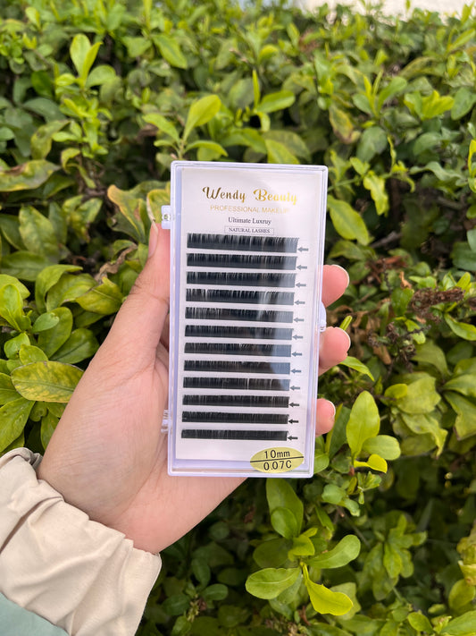 Wendy Beauty Lash Extensions – 10mm C-Curl 0.07 Volume Lashes