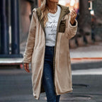 Women's Reversable Fleece-Lined Long Jacket