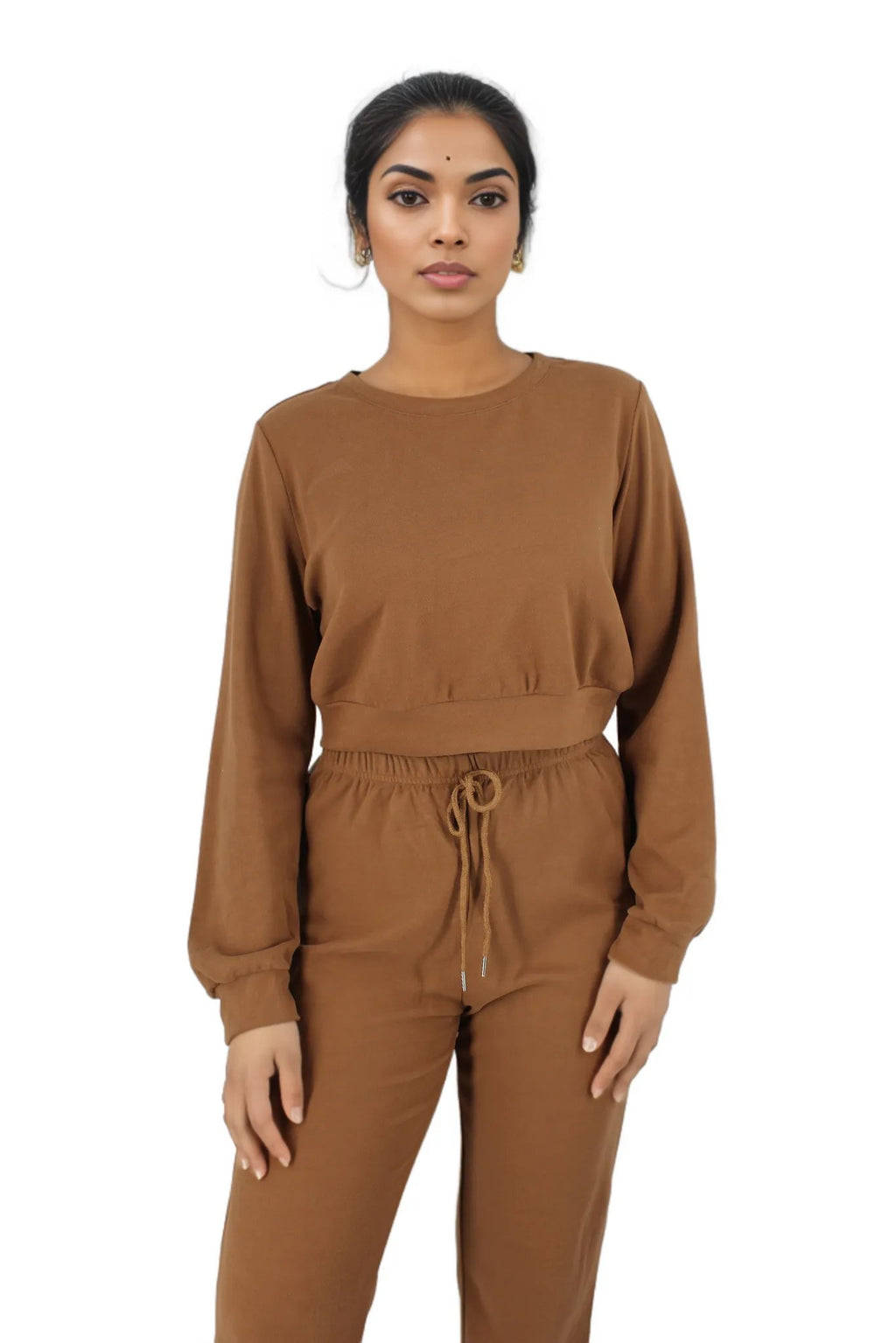 2PC Crop Top and Sweatpants Loungwear Set XD21