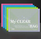 2mm Thick Color Student Folder Stationery Bag Button A4 File Bag XD21