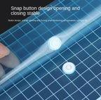 2mm Thick Color Student Folder Stationery Bag Button A4 File Bag XD21