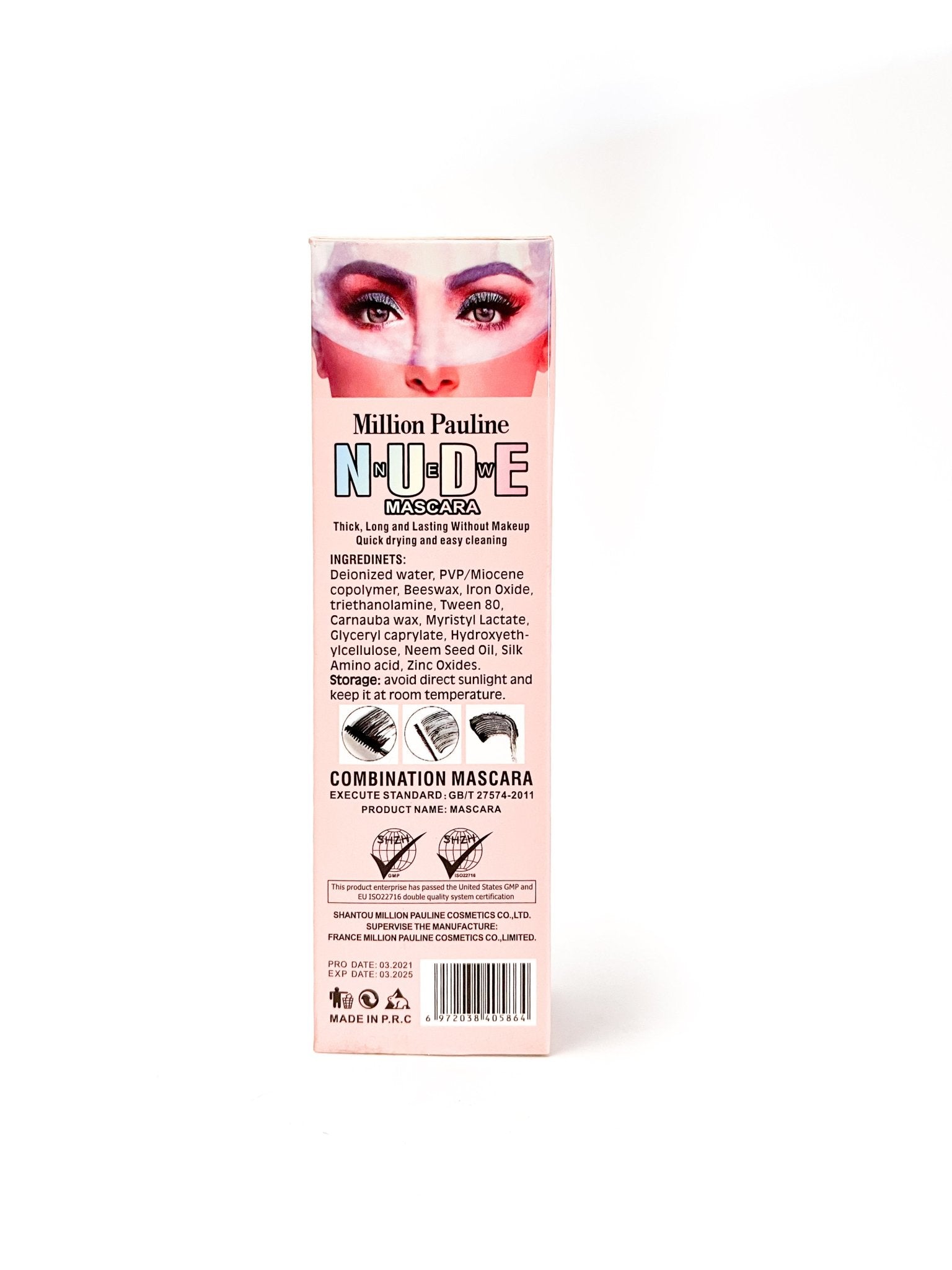 Nude Volume Defining Mascara - Enhance Your Lashes - 2pcs