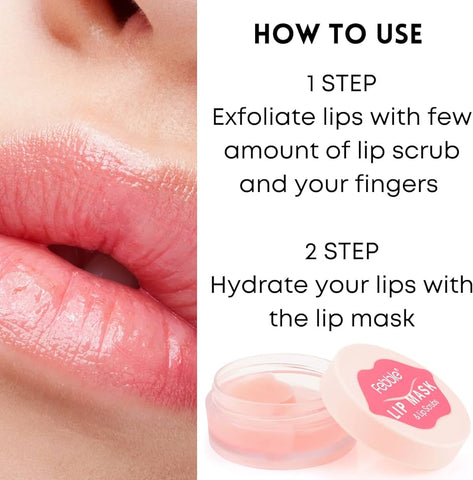 Febble Lip Mask and Scrub Set for Soft, Luscious Lips