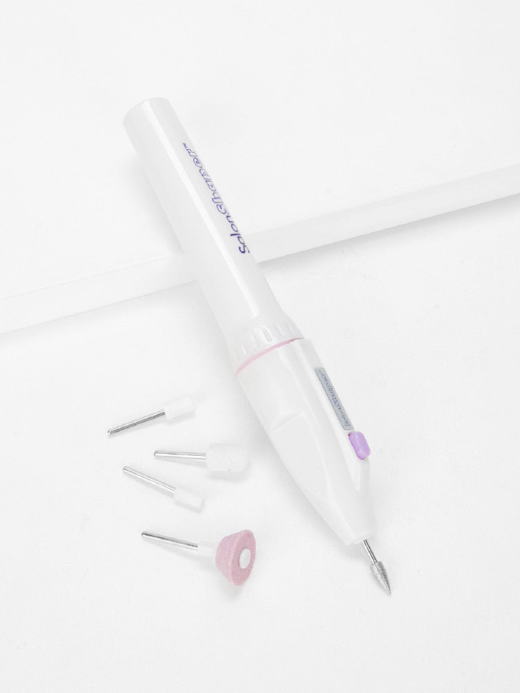Nail Drill with 10 Attachments - Battery Operated Nail File Kit