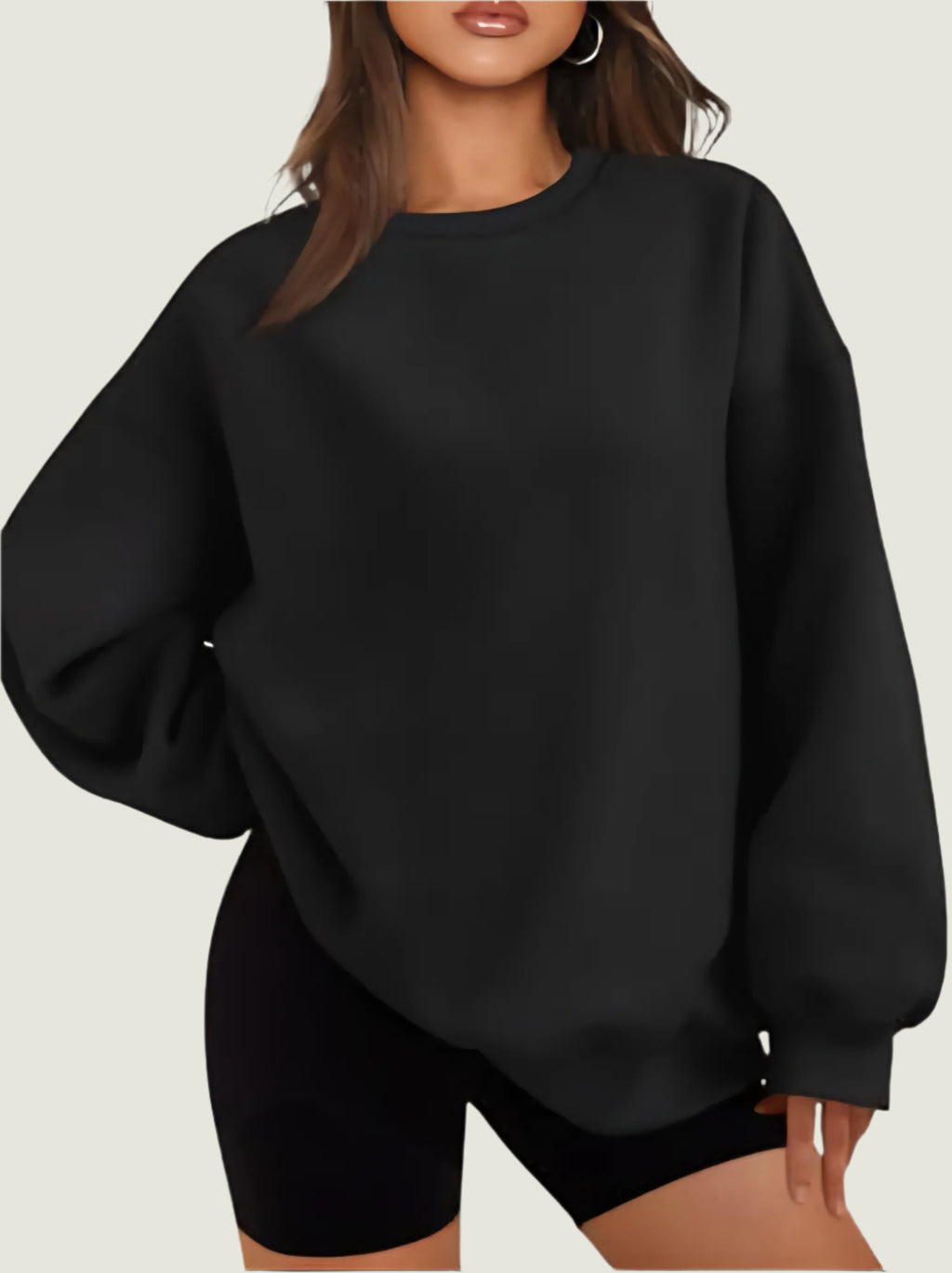 Classic Crewneck Sweatshirt  - Casual Pullover