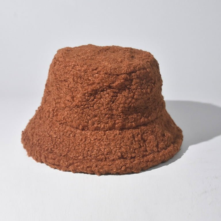 Soft Warm  Sherpa Bucket Hat – Cozy Style
