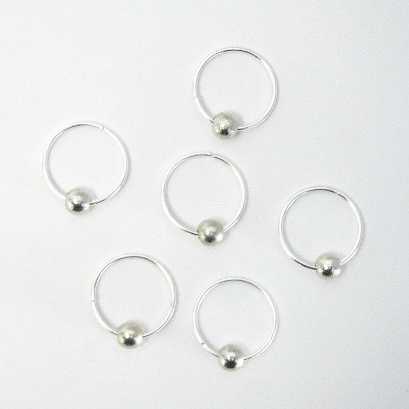 Silver Beaded Hair Rings – Elegant Hair Jewelry for Braids & Dreadlocks