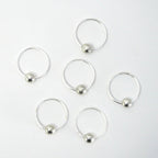 Silver Beaded Hair Rings – Elegant Hair Jewelry for Braids & Dreadlocks