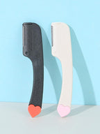 Eyebrow Razor Set – 2pc Cute Heart Handle Facial Shavers