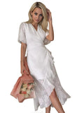 White Wrap Dress