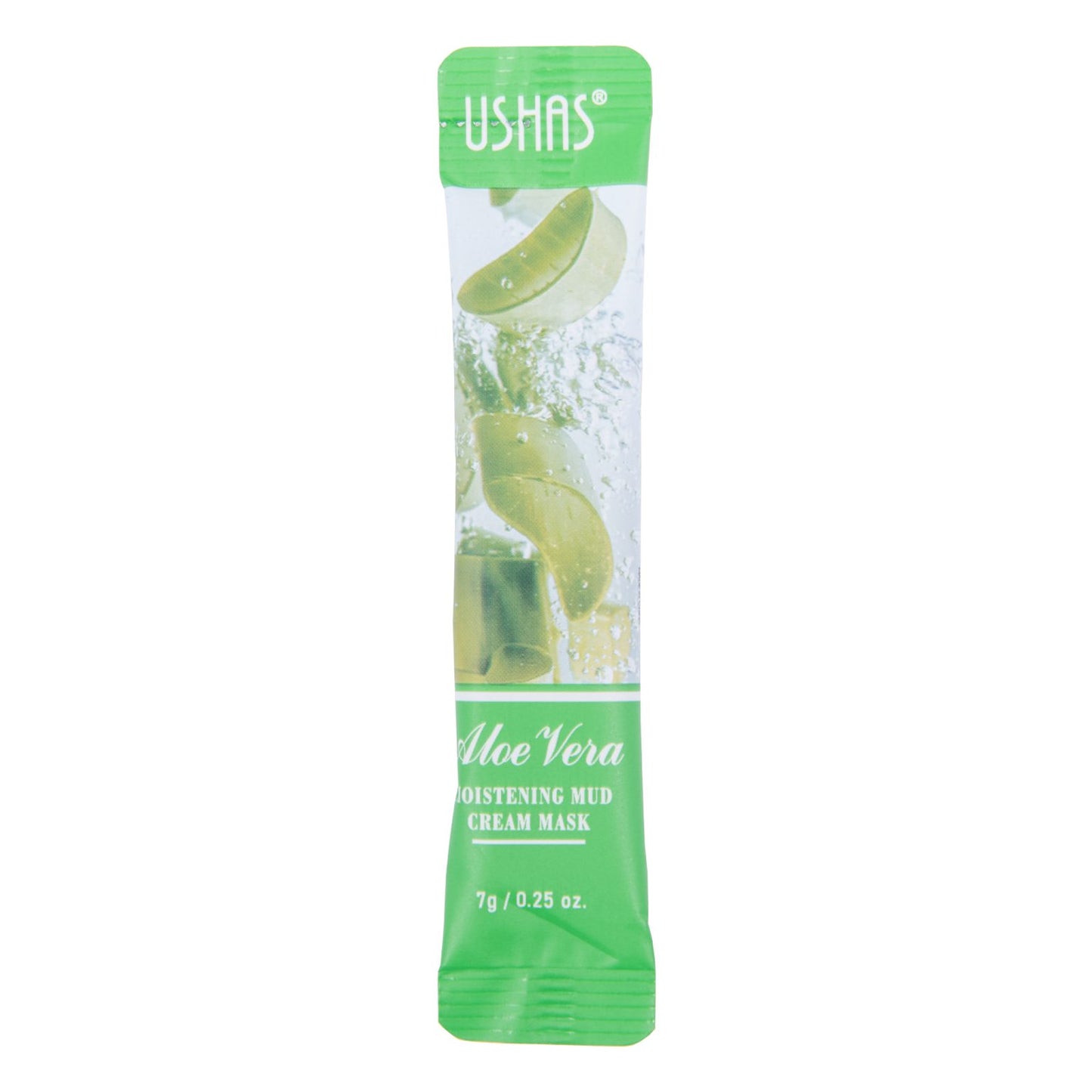 Ushas Aloe Vera Mud Mask - 12 Sachets for Refreshing Skincare
