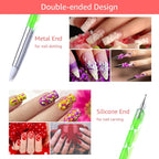 All-in-One Nail Art Tool with Brush Set - For Creative and Professional Nail Designs