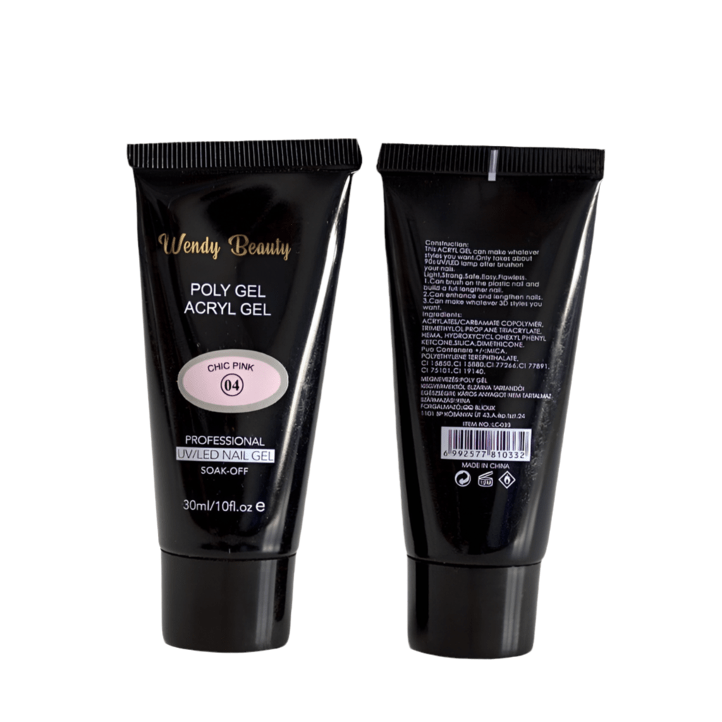 Wendy Beauty Professional Poly Gel 30ml – Strong, Flexible & Long-Lasting Nails at Home