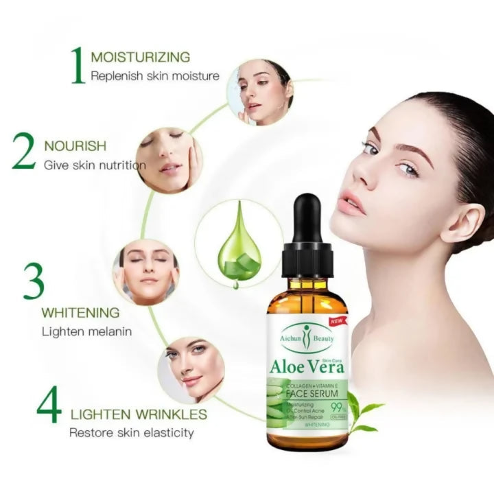 Aichun Beauty Aloe Vera Face Serum –  Skin Hydration & Repair (30ml)