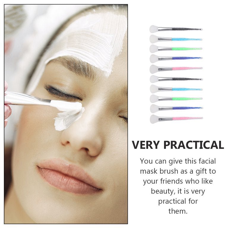 Silicone Face Mask Brush with Glitter Handle – 1pc