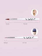 White Handle Nail Art Brush Set – 7pcs Detail Painting Tools