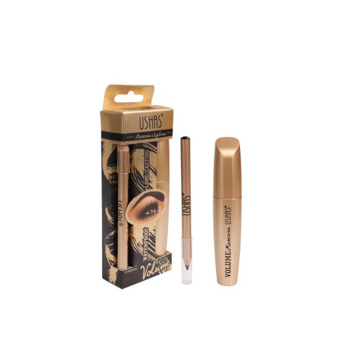 Ushas Mascara and Eyebrow Pencil Set