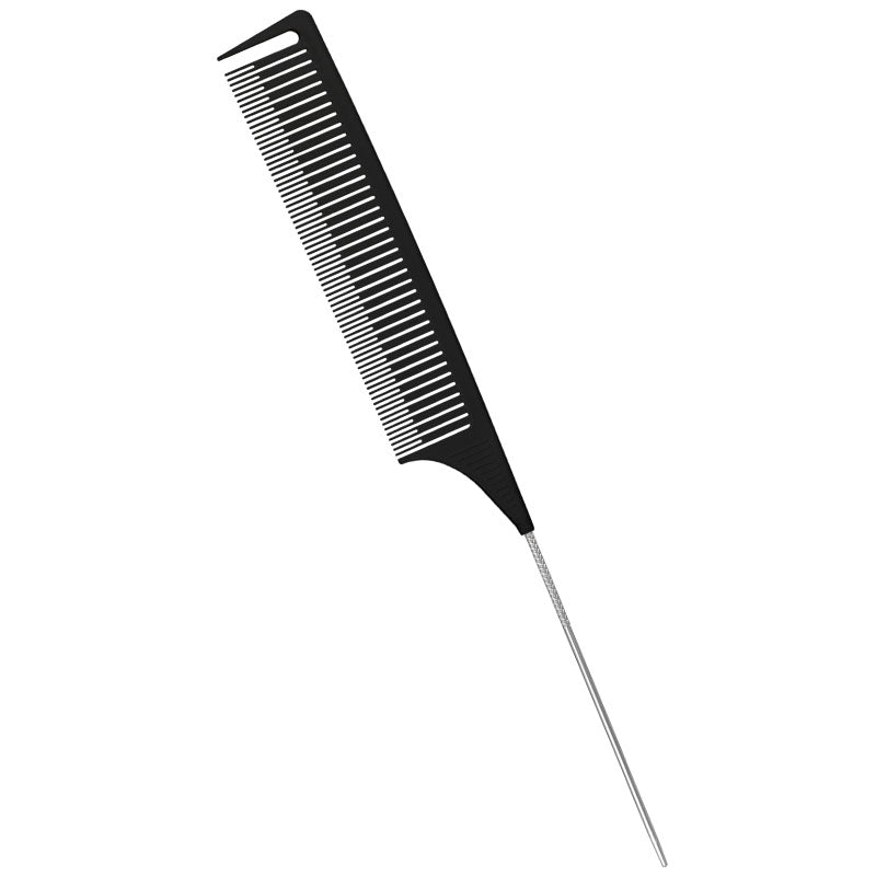Professional Rat Tail Comb with Metal Handle – Hair Styling & Sectioning Tool 6pc