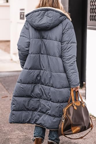 Longline Sherpa Lined Hooded Puffer Coat