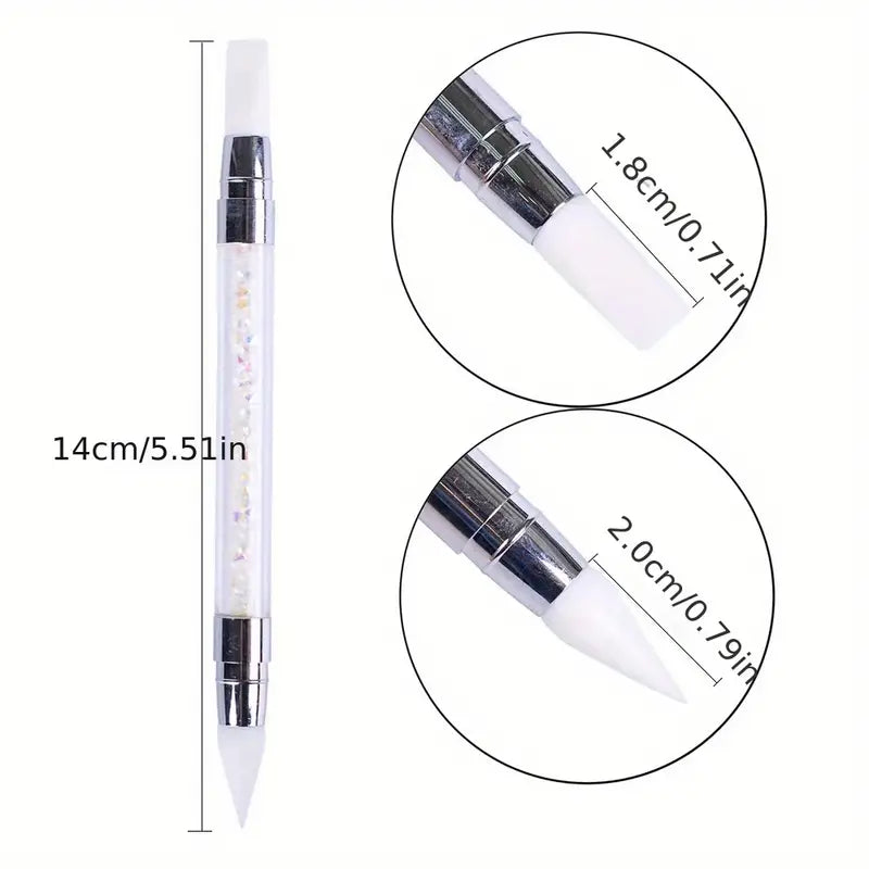 Sparkle Dual Ended Nail Art 5Pc Tool Set - The Ultimate Kit for Precision Nail Designs!