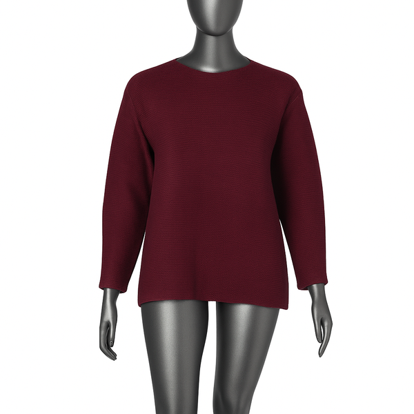 Boatneck Long Sleeve Jersey Sweater