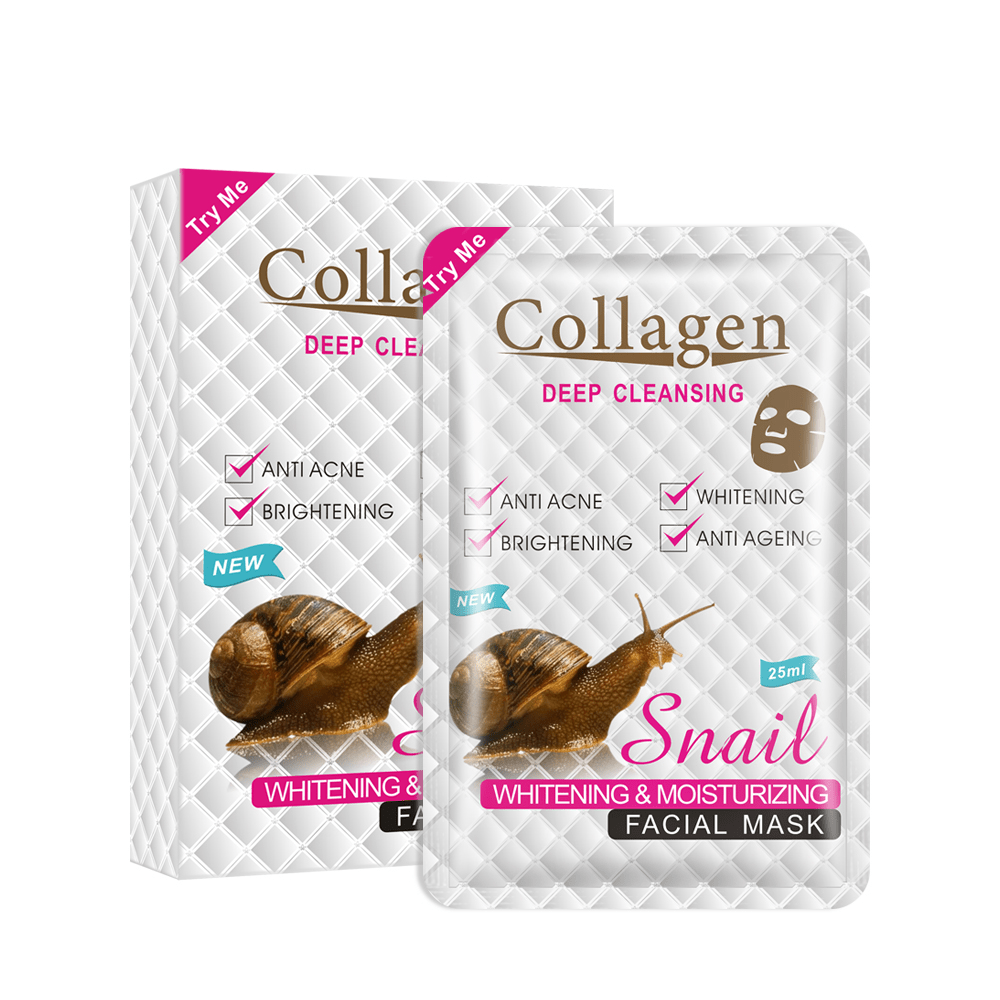 Collagen Snail Deep Cleansing Facial Mask - Purify & Revitalize Skin
