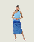 Elegant One-Shoulder Ombre Bodycon Dress – Stunning Evening & Cocktail Dress