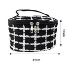 Tweed circle travel bag